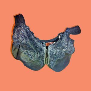 Glamorise 36H Front Closure Wonder Wire Bra Lace Plus Size Lingerie Lace